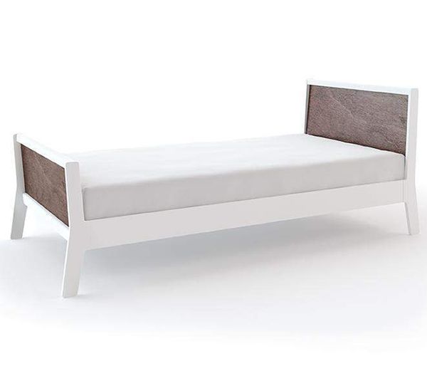 Oeuf Sparrow Collection Twin Bed - White/Walnut