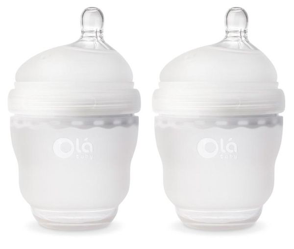 Olababy Gentle Bottle 4 oz, 2 Pack - Frost