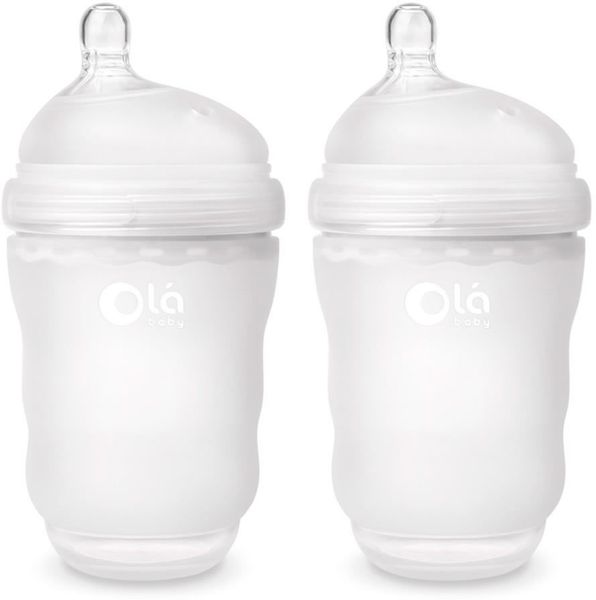 Olababy Gentle Bottle 8oz, 2 Pack - Frost