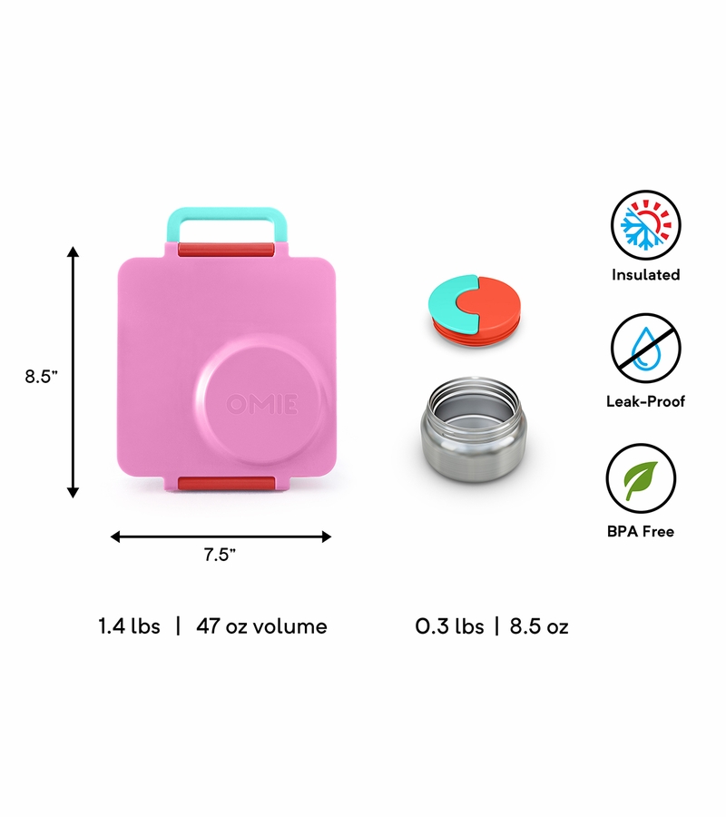 Omie Life OmieBox Bento Box Pink Berry