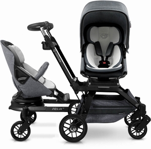 Orbit Baby G5 Double Stroller - Black/Melange Grey