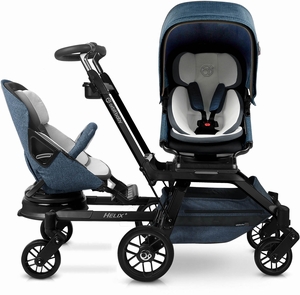 Orbit Baby G5 Double Stroller - Black/Melange Navy
