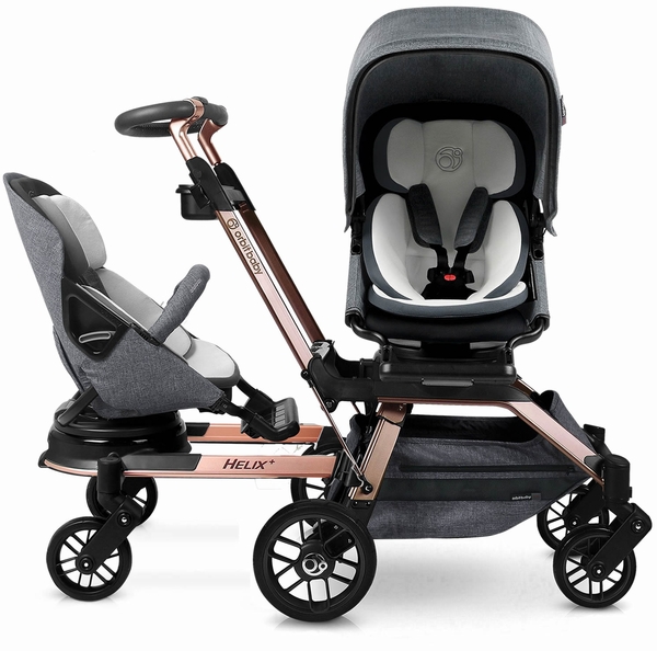 Orbit Baby G5 Double Stroller - Rose Gold/Melange Grey