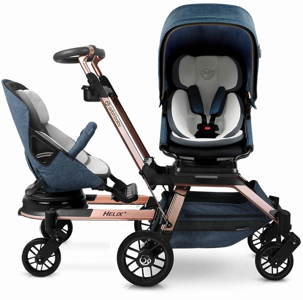 Orbit Baby G5 Double Stroller - Rose Gold/Melange Navy