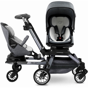 Orbit Baby G5 Double Stroller - Titanium/Melange Grey