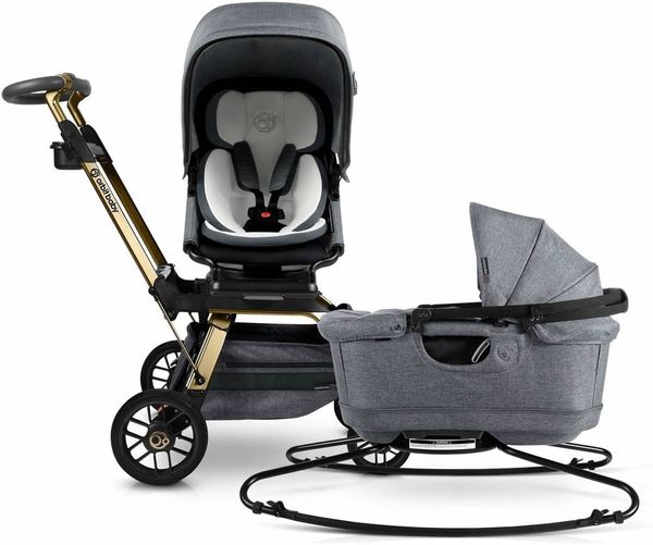 Orbit Baby G5 Stroll & Sleep Travel System - Gold/Melange Grey
