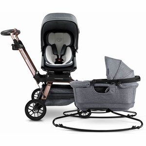 Orbit Baby G5 Stroll & Sleep Travel System - Rose Gold/Melange Grey
