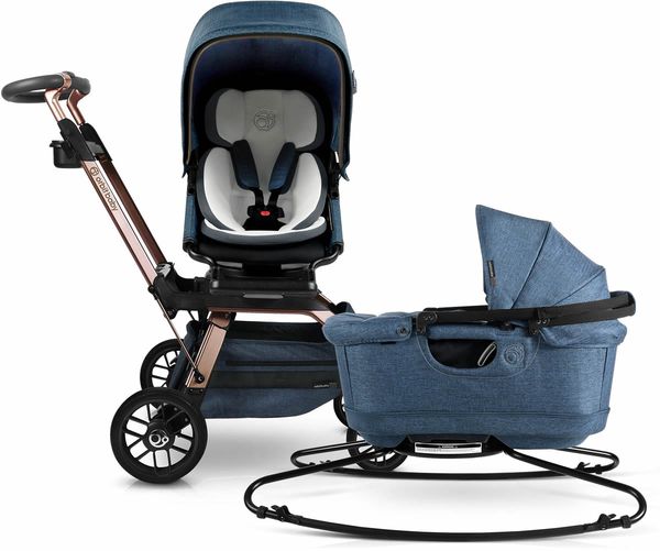 Orbit Baby G5 Stroll & Sleep Travel System - Rose Gold/Melange Navy