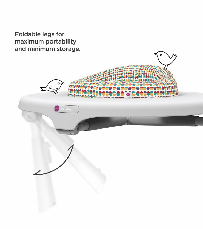 Oribel PortaPlay 4in1 Foldable Activity Center Turn, Bounce, Play