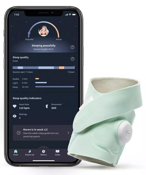 Owlet Dream Sock Smart Baby Monitor - Mint