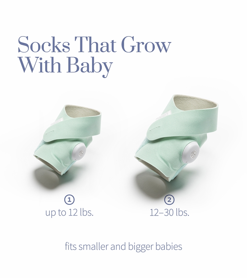 Owlet Dream Sock Smart Baby Monitor Deep Sea Green