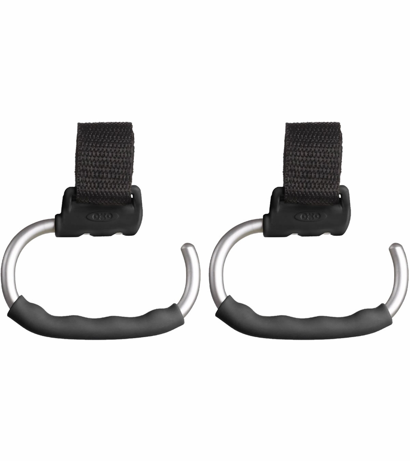 OXO Handy Stroller Hooks, 2Pack Grey