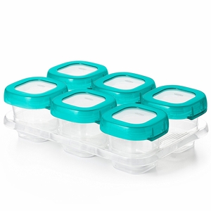 OXO Tot Baby Blocks Freezer Storage Containers, 2 Oz - Teal