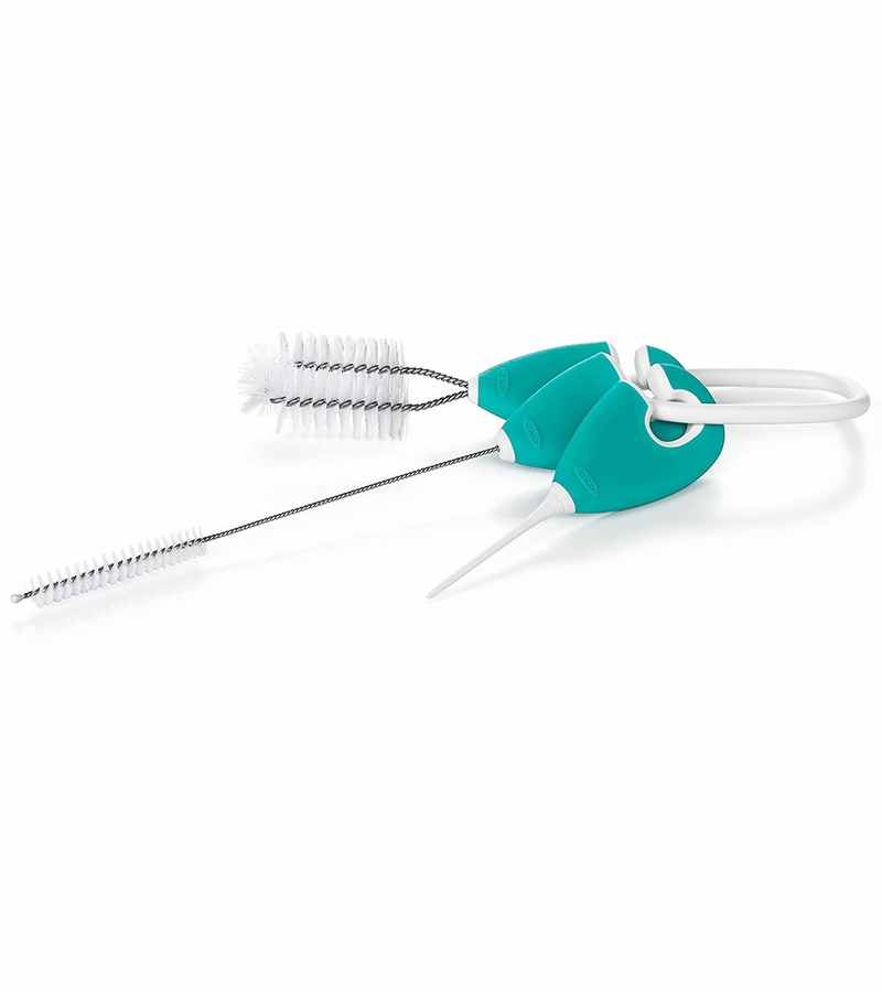 OXO Tot Cleaning Set For Straw & Sippy Cup Teal