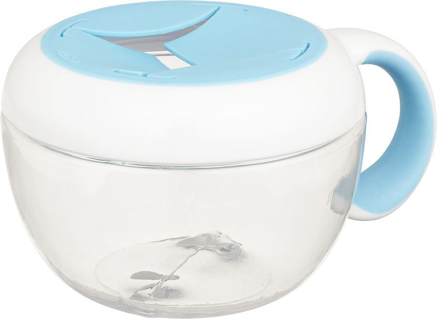 OXO Tot Flippy Snack Cup With Travel Cover Aqua