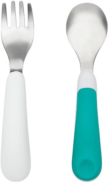 OXO Tot Fork & Spoon Set - Teal