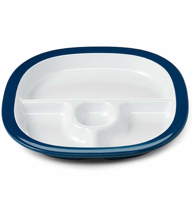 OXO Tot Melamine Divided Plate Navy