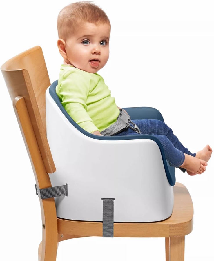 OXO Tot Nest Portable Booster Chair with Straps Navy
