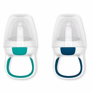 OXO Tot Silicone Self-Feeder 2 Pack - Teal / Navy