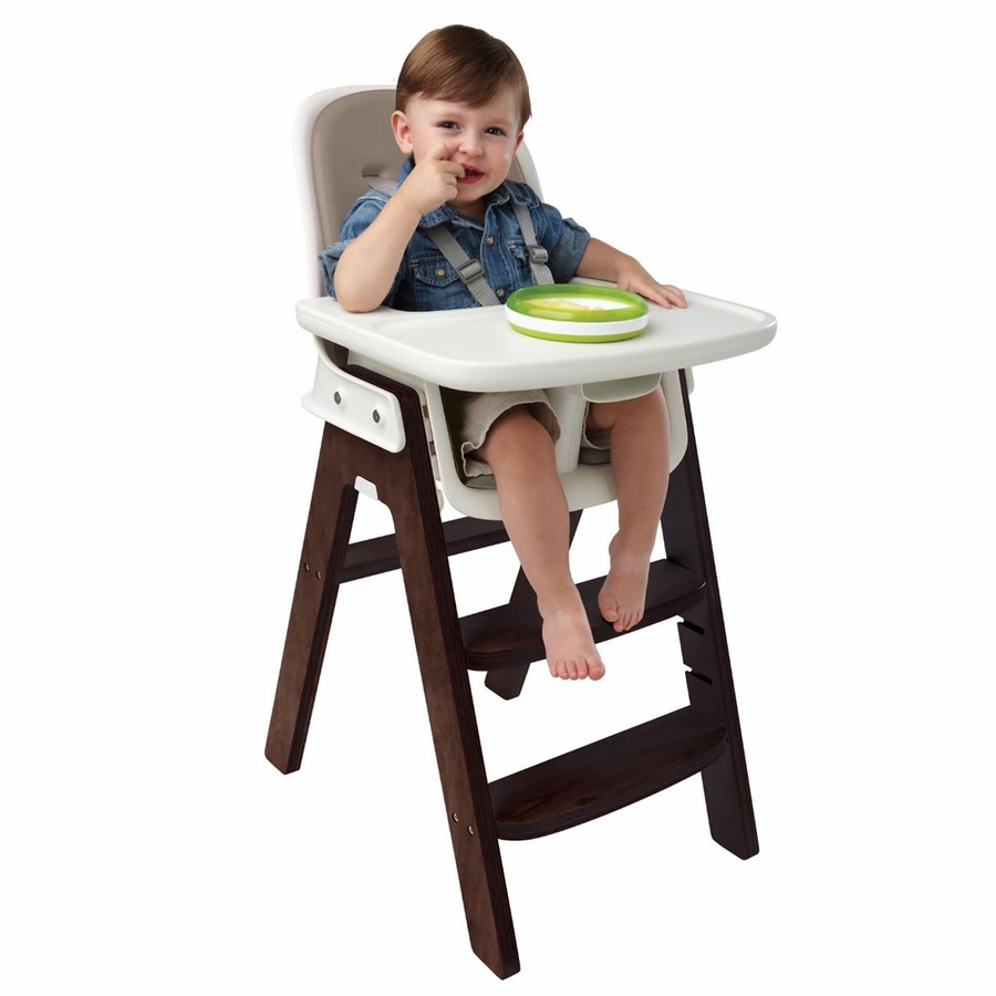 OXO Tot Sprout High Chair in Taupe/Walnut