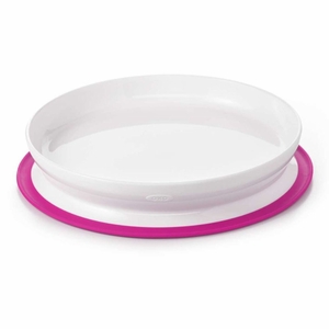 OXO Tot Stick & Stay Plate - Pink