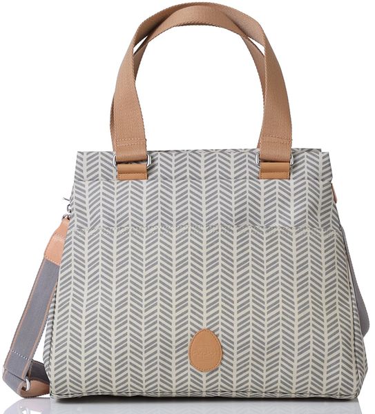 PacaPod Richmond Diaper Bag - Dove Herringbone