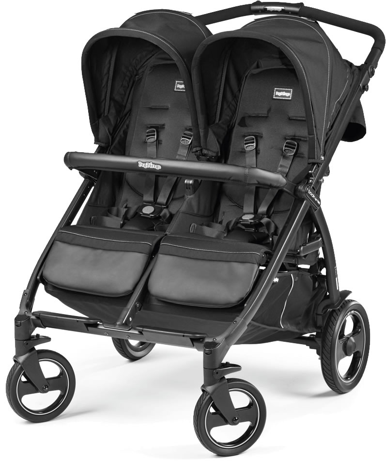Peg Perego Book for Two Side by Side Double Stroller Onyx