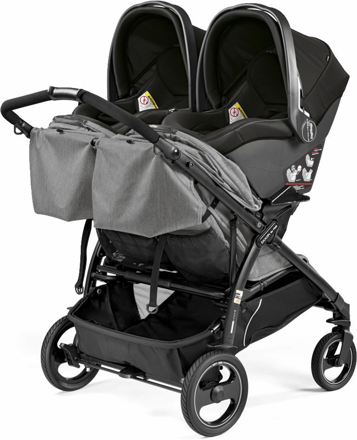 Peg Perego Book for Two Side by Side Double Stroller Onyx