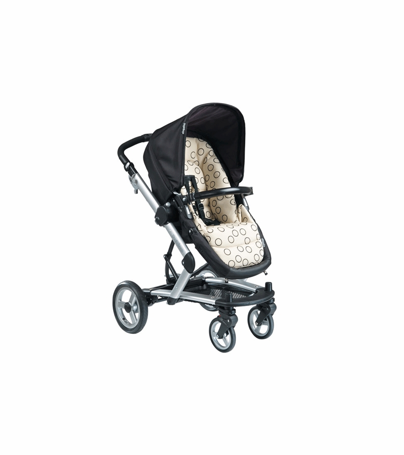 Peg Perego Skate Carriage Stroller 2008 in Black Bubbles