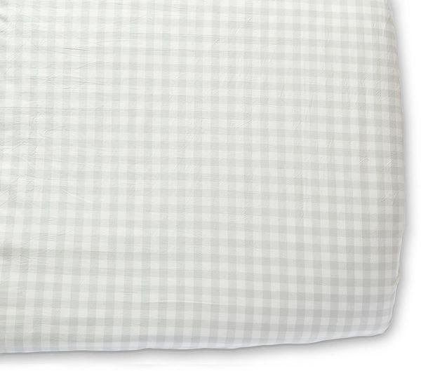 Petit Pehr Crib Sheet Checkmate Fog