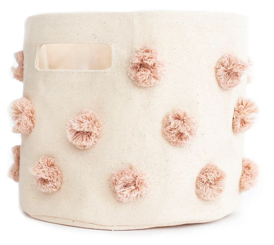 Petit Pehr Pom Pom Basket Mini Peony