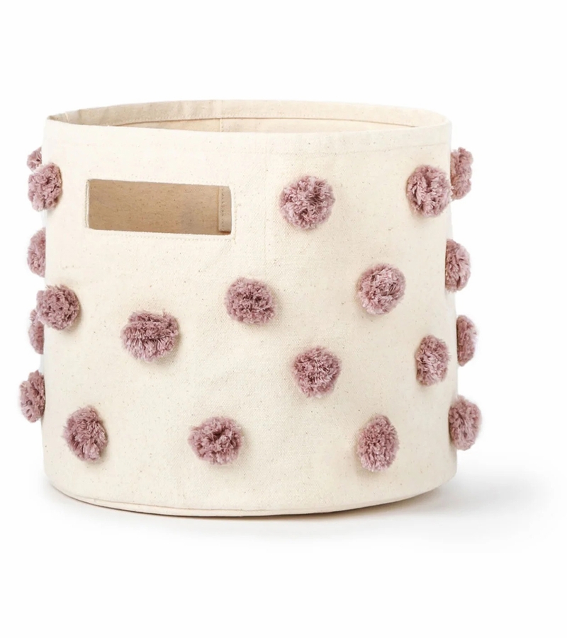 Petit Pehr Pom Pom Basket Pint Mauve