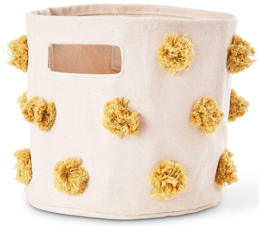 Petit Pehr Pom Pom Mini Storage Basket Marigold