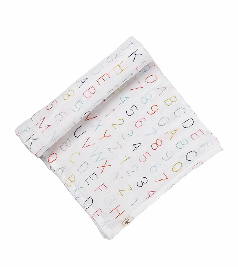 Petit Pehr Wrap Me Up Swaddle Alphabet