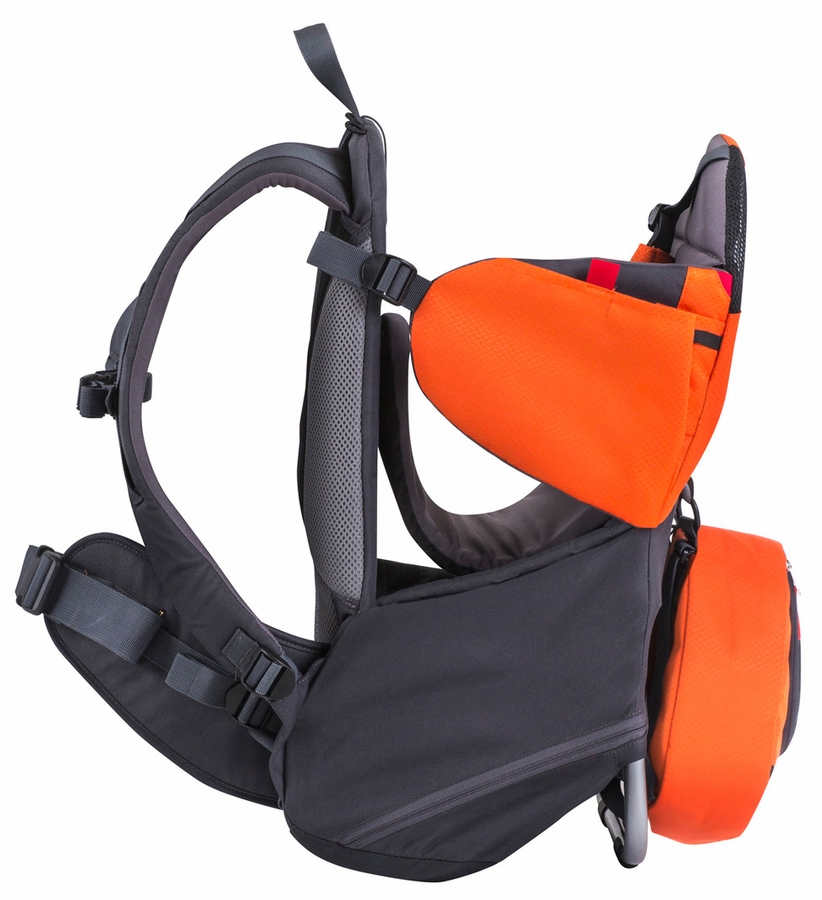 Phil & Teds Parade Backpack Diaper Bag Baby Carrier Orange / Grey