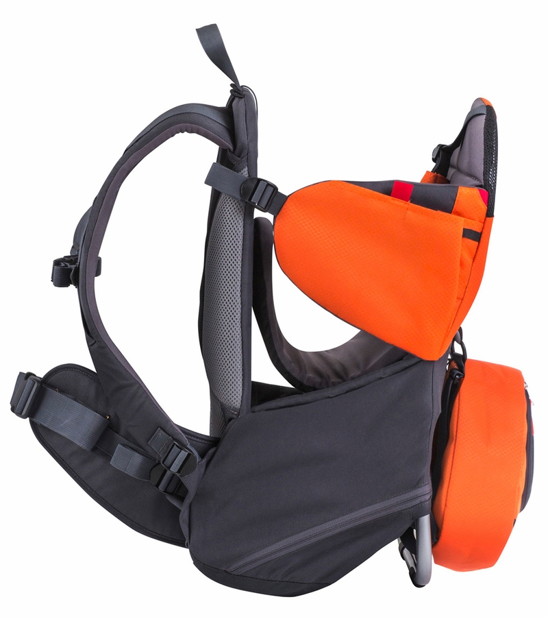 Phil & Teds Parade Backpack Diaper Bag Baby Carrier Orange / Grey