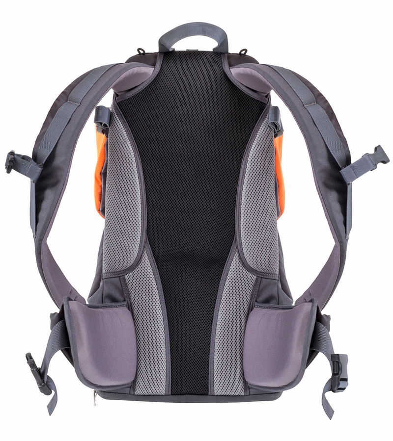 Phil & Teds Parade Backpack Diaper Bag Baby Carrier Orange / Grey