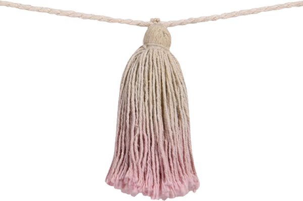 Lorena Canals Tie-Dye Pom Pom Garland - Pink