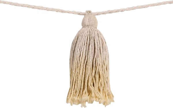 Lorena Canals Tie-Dye Pom Pom Garland - Yellow