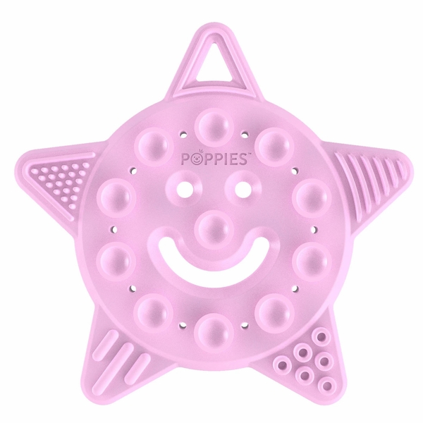 Poppies SMILEY the Star Teether - Pastel Pink
