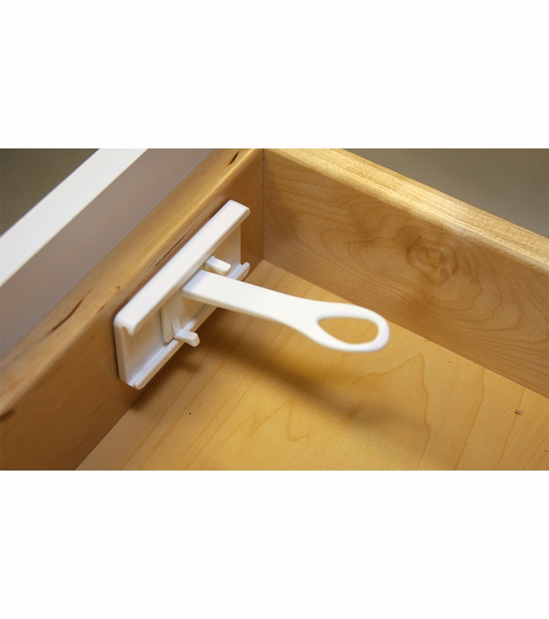 Qdos SureCatch Top Drawer Adhesive Latches, 4 Pack