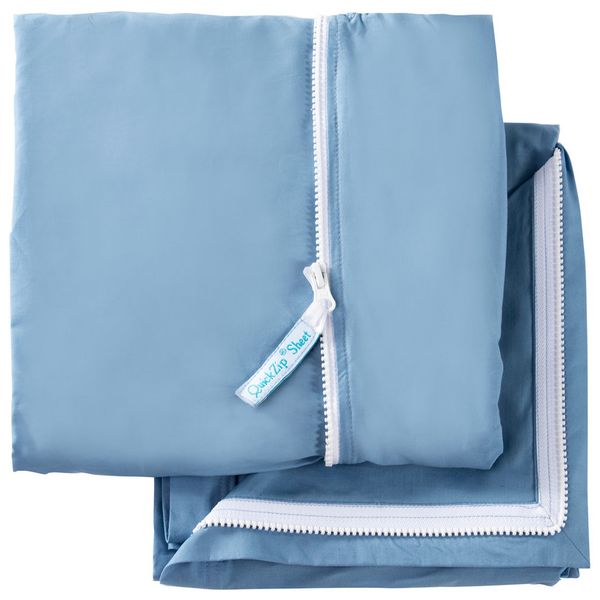 QuickZip Crib Starter Set Blue
