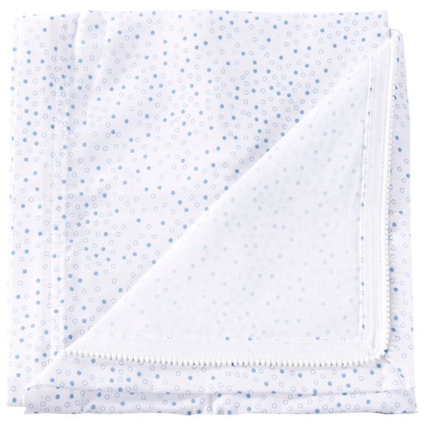 QuickZip Crib Zipper Sheet - Blue Dot