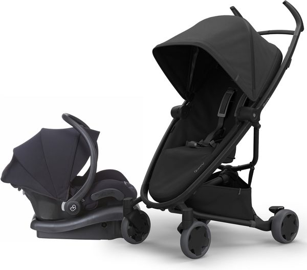Quinny Zapp Flex + MaxiCosi Mico 30 Travel System Black