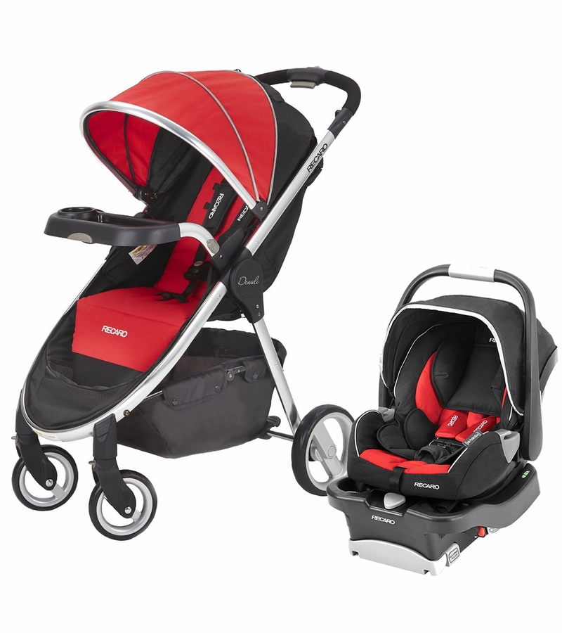Recaro Denali & Coupe Travel System Scarlet