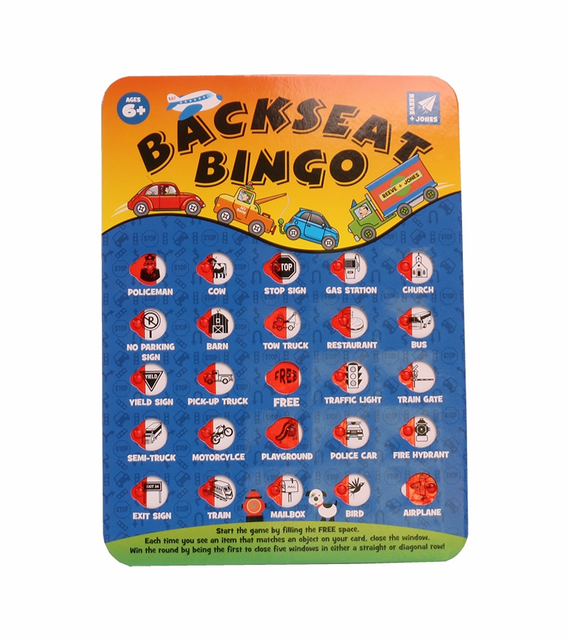 Reeve + Jones Back Seat Bingo