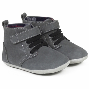 Robeez First Kicks Thiago - Charcoal, 6-9 months