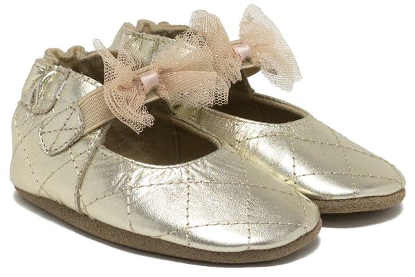 Robeez Soft Soles Winnie - Gold, 0-6 months