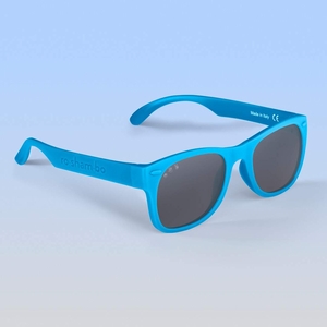 Roshambo Eyewear Polarized Baby Sunglasses - Wayfarer - Blue / Grey (0-2 years)