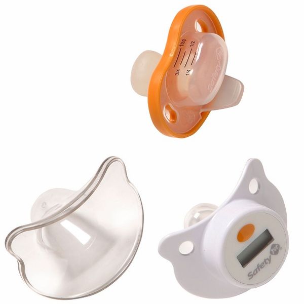 Safety 1st Comfort Check Pacifier Thermometer & Pacifier Medicine Dispenser